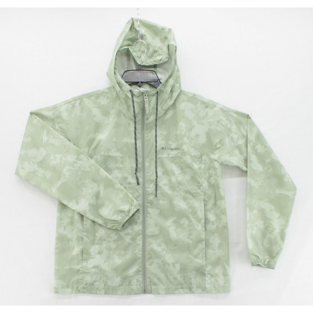 Columbia Sportswear Flash Forward Printed Windbreaker Womens Medium Green Camo